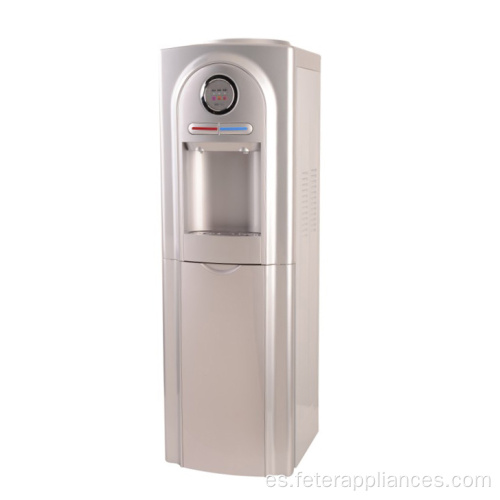 Enfriador de agua de botella de 5 galones, carga superior, soporte eléctrico de 2 grifos